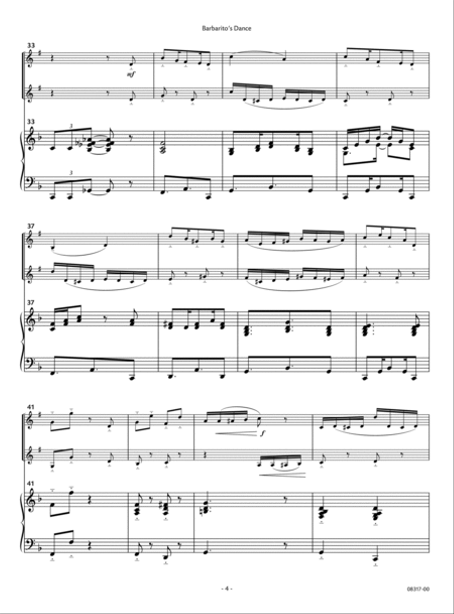 Barbarito's Dance Barbarito's Dance Clarinet Duet scores gallery preview page 3