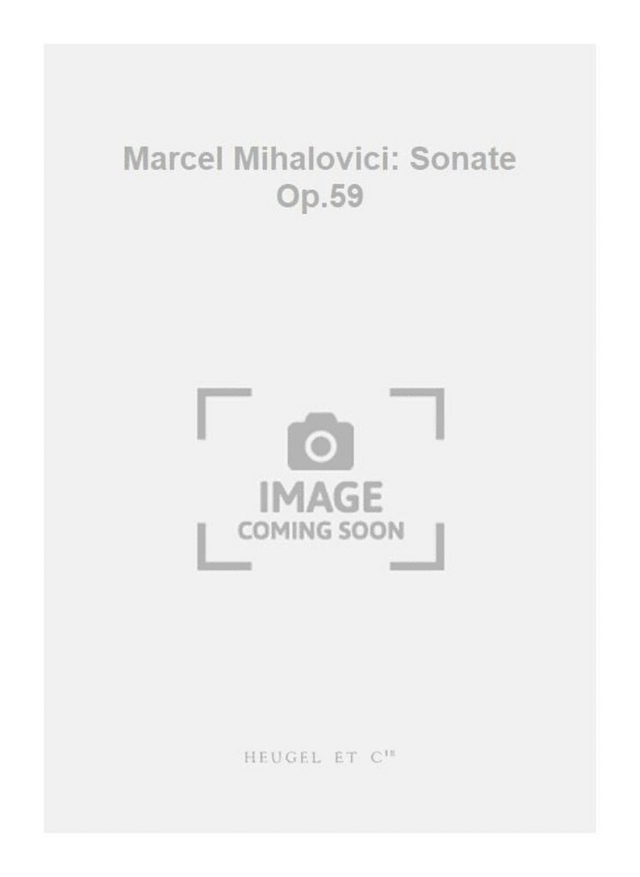 Marcel Mihalovici: Sonate Op.59 Violin Solo scores gallery preview page 1