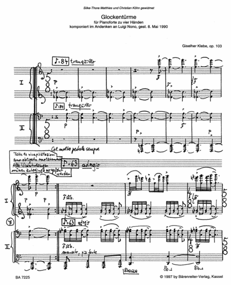 Glockentürme, op. 103