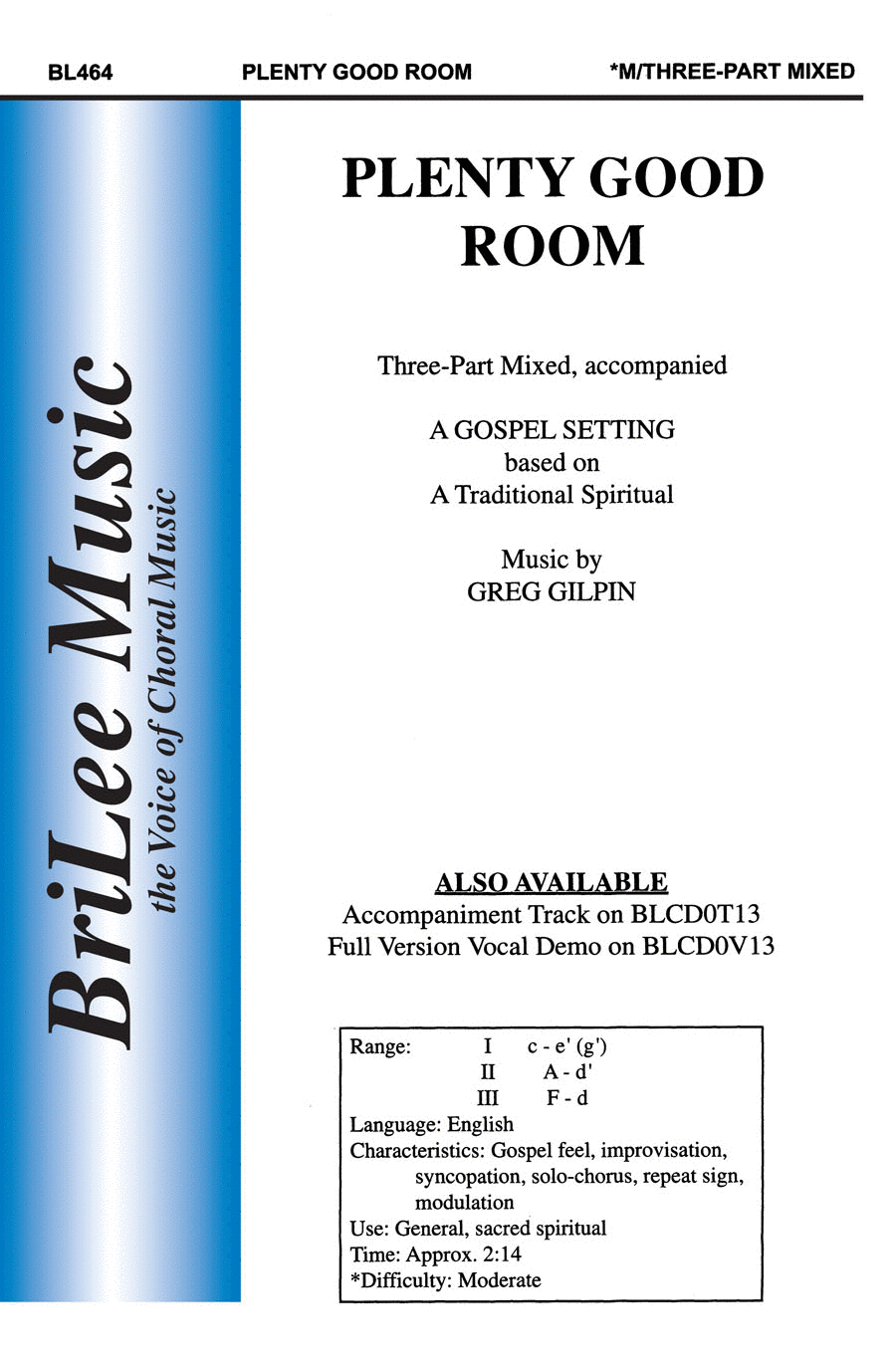 Plenty Good Room 3-Part scores gallery preview page 1