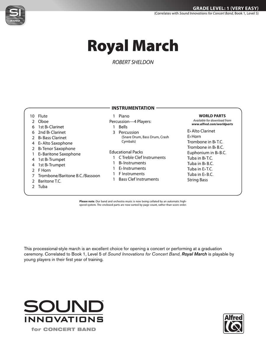 Royal March: Score