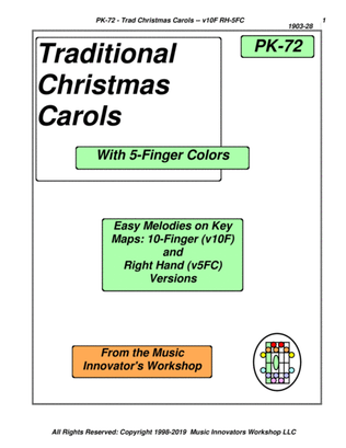 PK-72 - Traditional Christmas Carols - (Key Map Tab With Text)