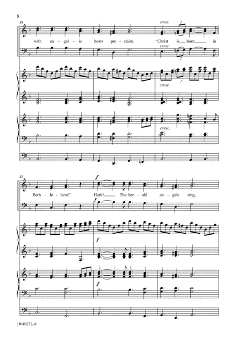 Joyful, All Ye Nations, Rise! 3-Part scores gallery preview page 9