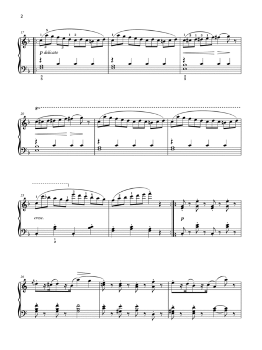 La chevaleresque (Grade 5, list A1, from the ABRSM Piano Syllabus 2021 & 2022) Piano Method scores gallery preview page 2