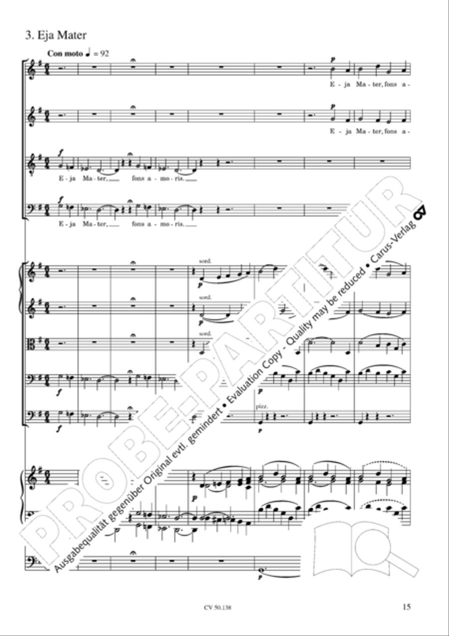 Stabat Mater in G minor 4-Part scores gallery preview page 16