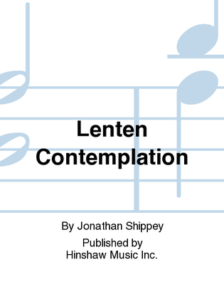 Book cover for Lenten Contemplation