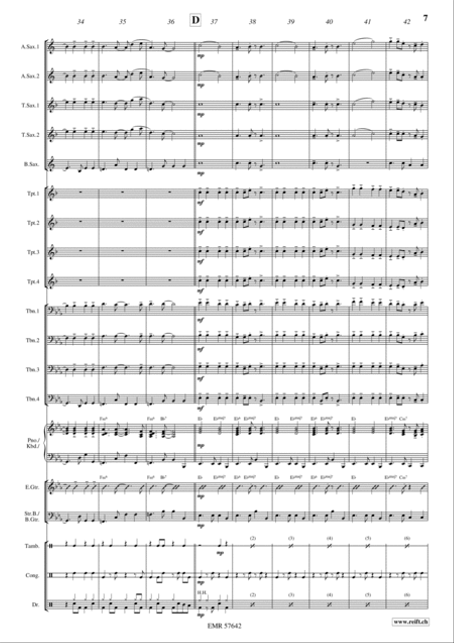 Bye Bye, My Friend, Bye Bye Big Band scores gallery preview page 9
