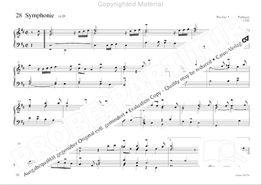Organo pleno. Orgelstucke zum Ein- und Auszug Organ Solo scores gallery preview page 44
