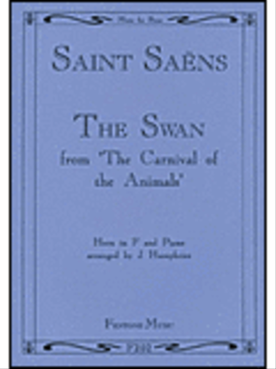 The Swan from The Carnival of the Animals Horn scores gallery preview page 1