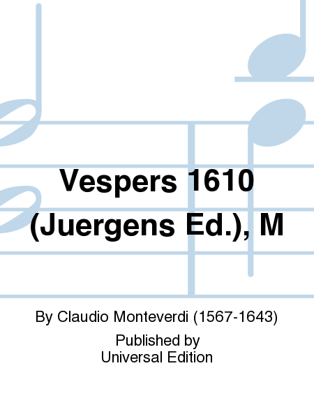 Vespers 1610 (Juergens Ed.), M