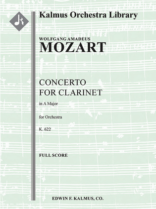 Concerto for Clarinet in A, K. 622