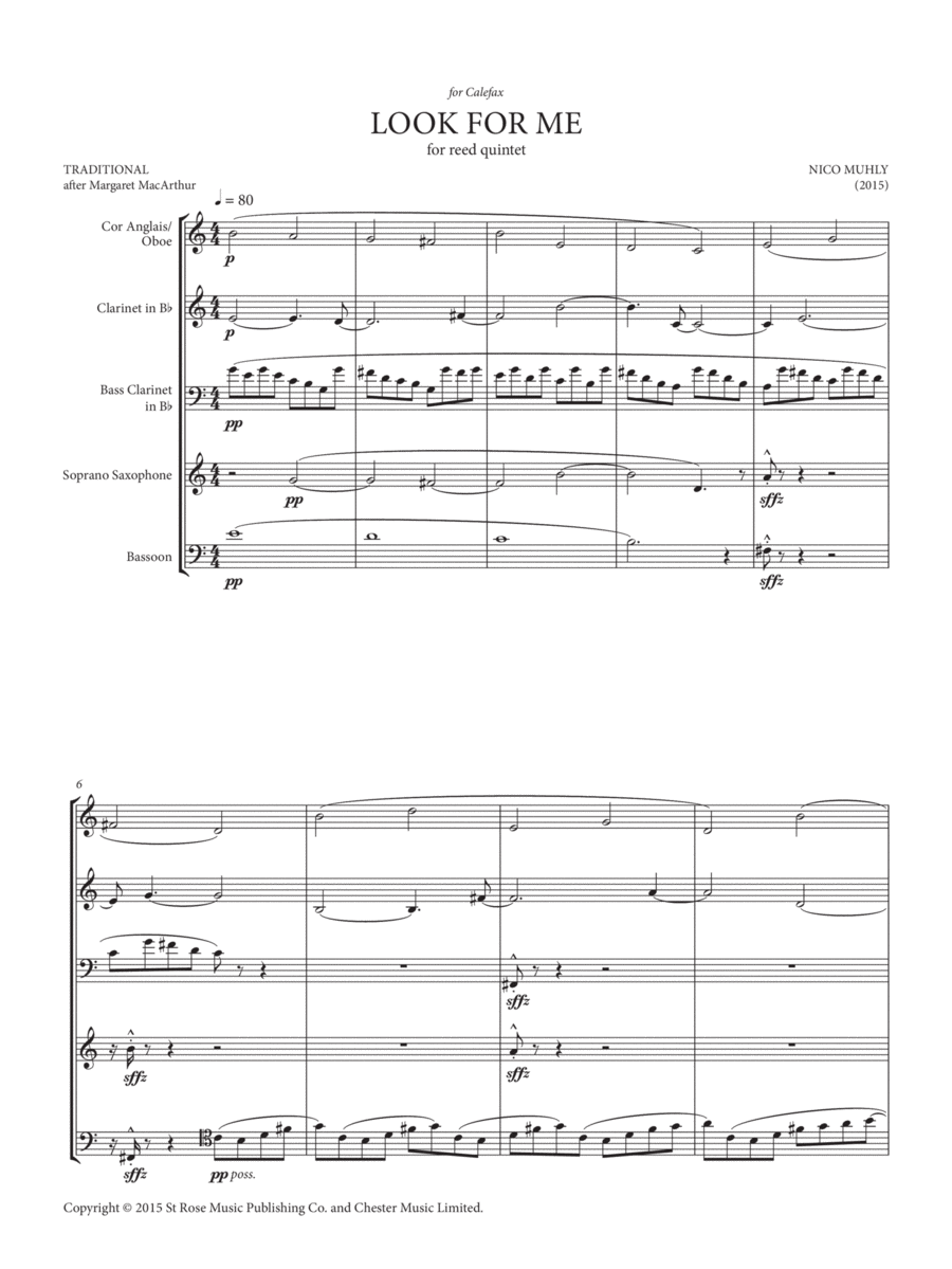 Look For Me (Score and Parts) Set of Parts scores gallery preview page 1