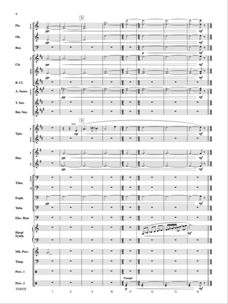 Harry Potter and the Deathly Hallows, Part 1, Suite from Concert Band scores gallery preview page 3