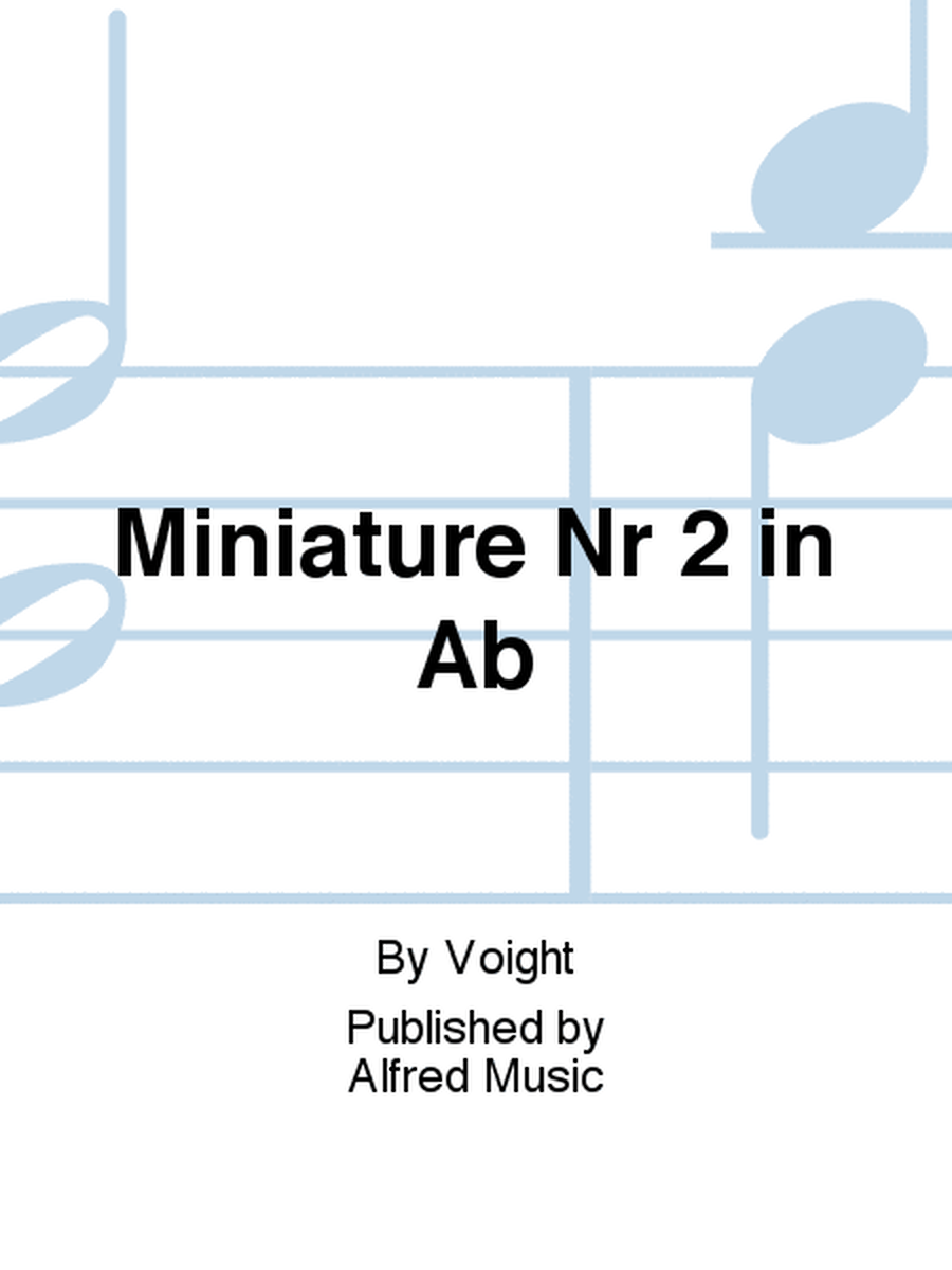 Miniature Nr 2 in Ab