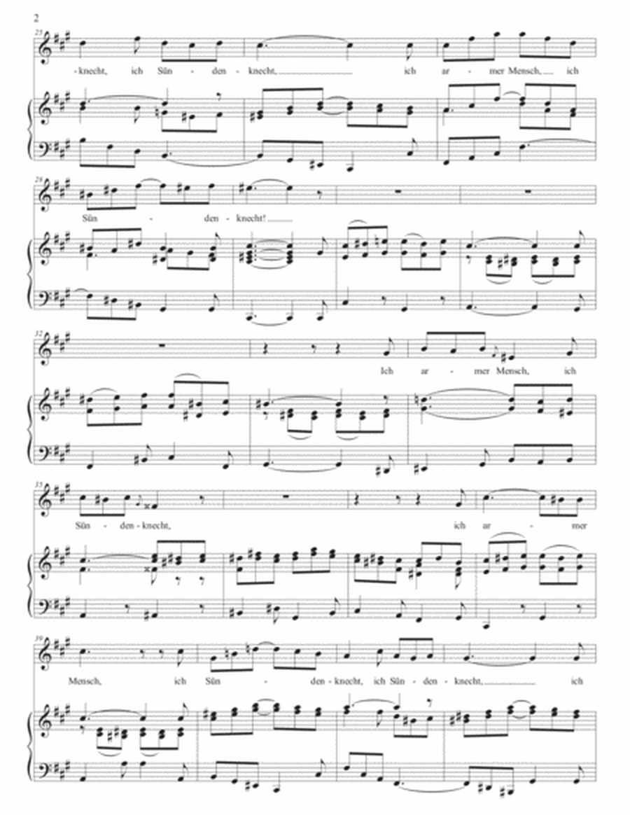 BACH: Ich armer Mensch, ich Sündenknecht, BWV 55 (transposed to F-sharp minor)