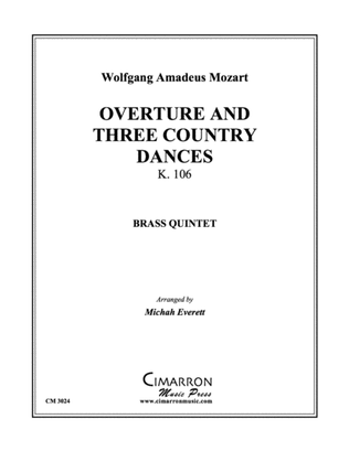 Book cover for Overture and Three Country Dances, K. 106