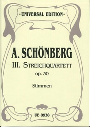 Book cover for Third String Quartet, Op. 30