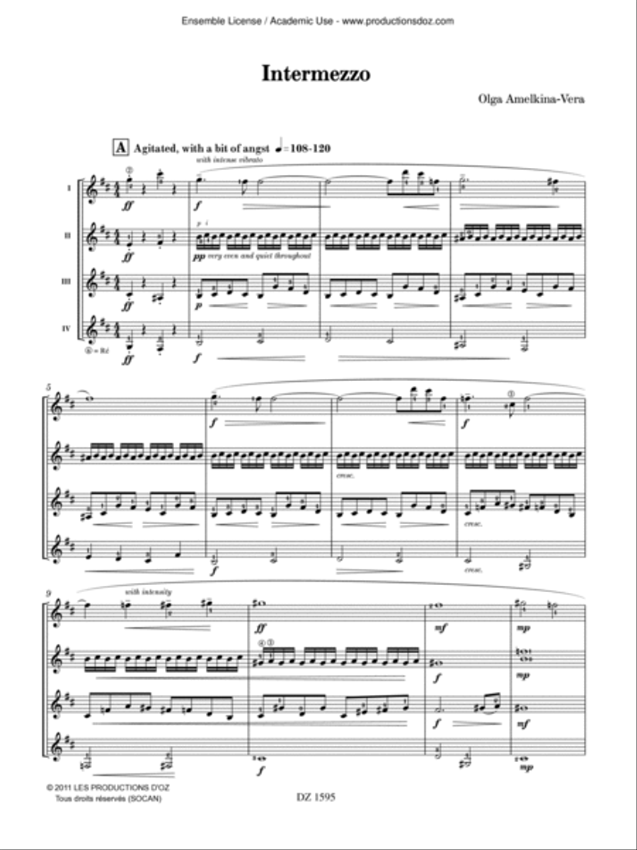 Intermezzo Guitar Ensemble scores gallery preview page 3