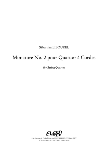 Miniature No. 2 pour Quartet a cordes image number null