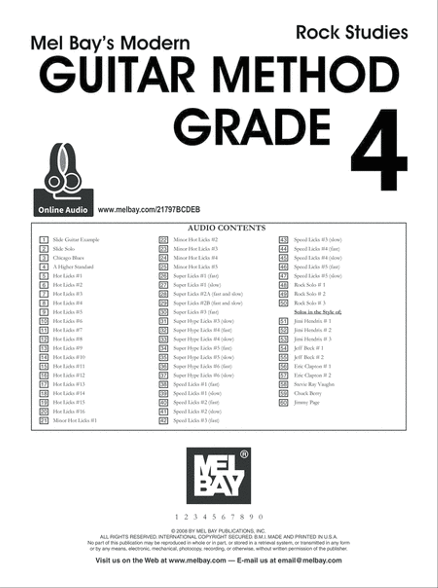 Modern Guitar Method Grade 4, Rock Studies Classical Guitar scores gallery preview page 2