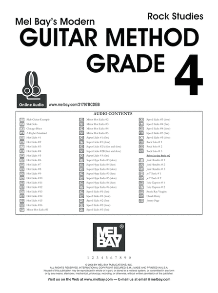 Modern Guitar Method Grade 4, Rock Studies image number null
