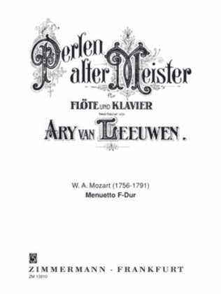 Book cover for Menuetto F major