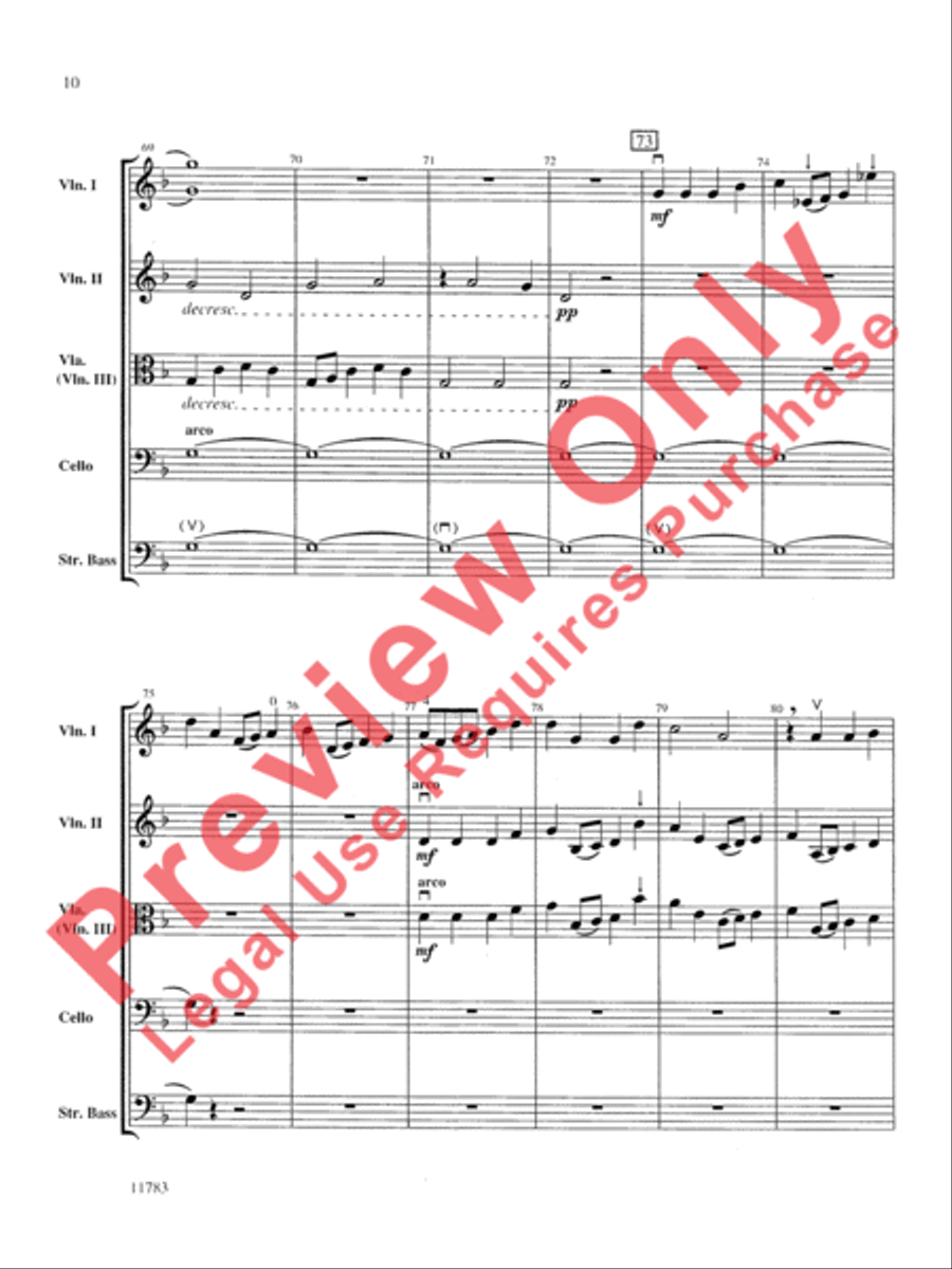 Arlington Sketches Arlington Sketches String Orchestra scores gallery preview page 11