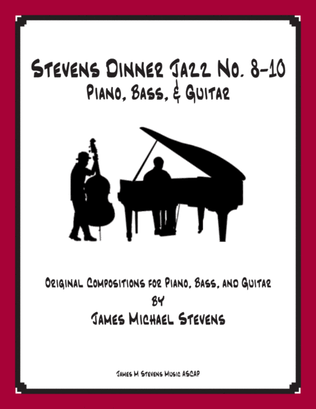 Book cover for Stevens Dinner Jazz Piano and Bass #8-10 Book