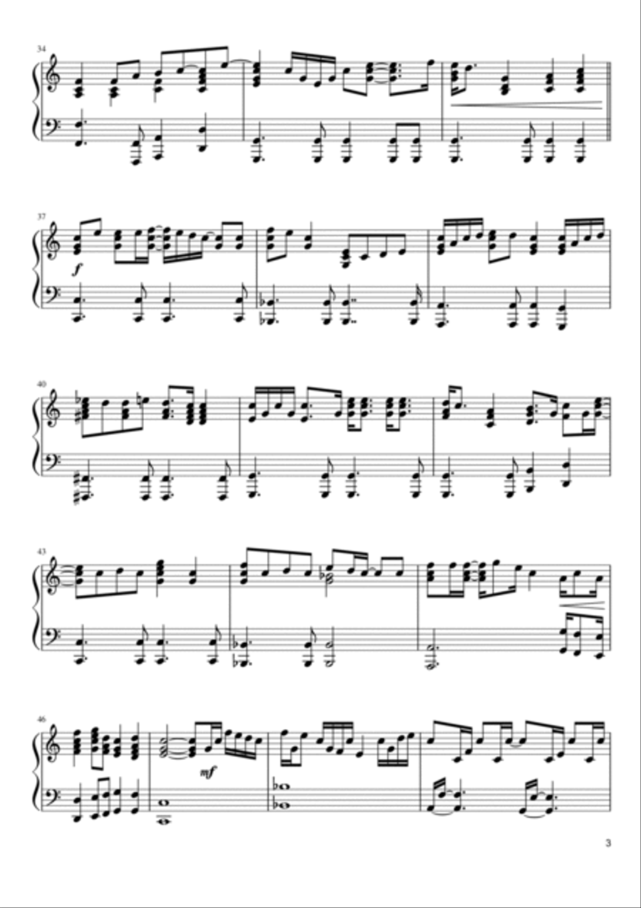 Don't Let The Sun Go Down On Me Piano Solo scores gallery preview page 3