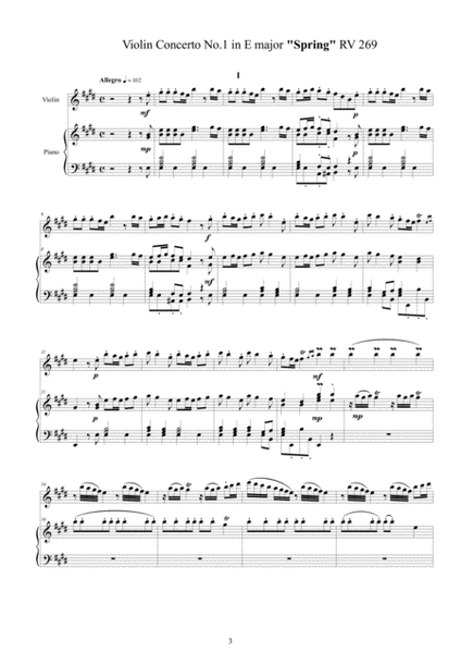 Vivaldi - Il Cimento dell'Armonia e dell'Invenzione Op.8 - 12 Concertos for Violin and Piano