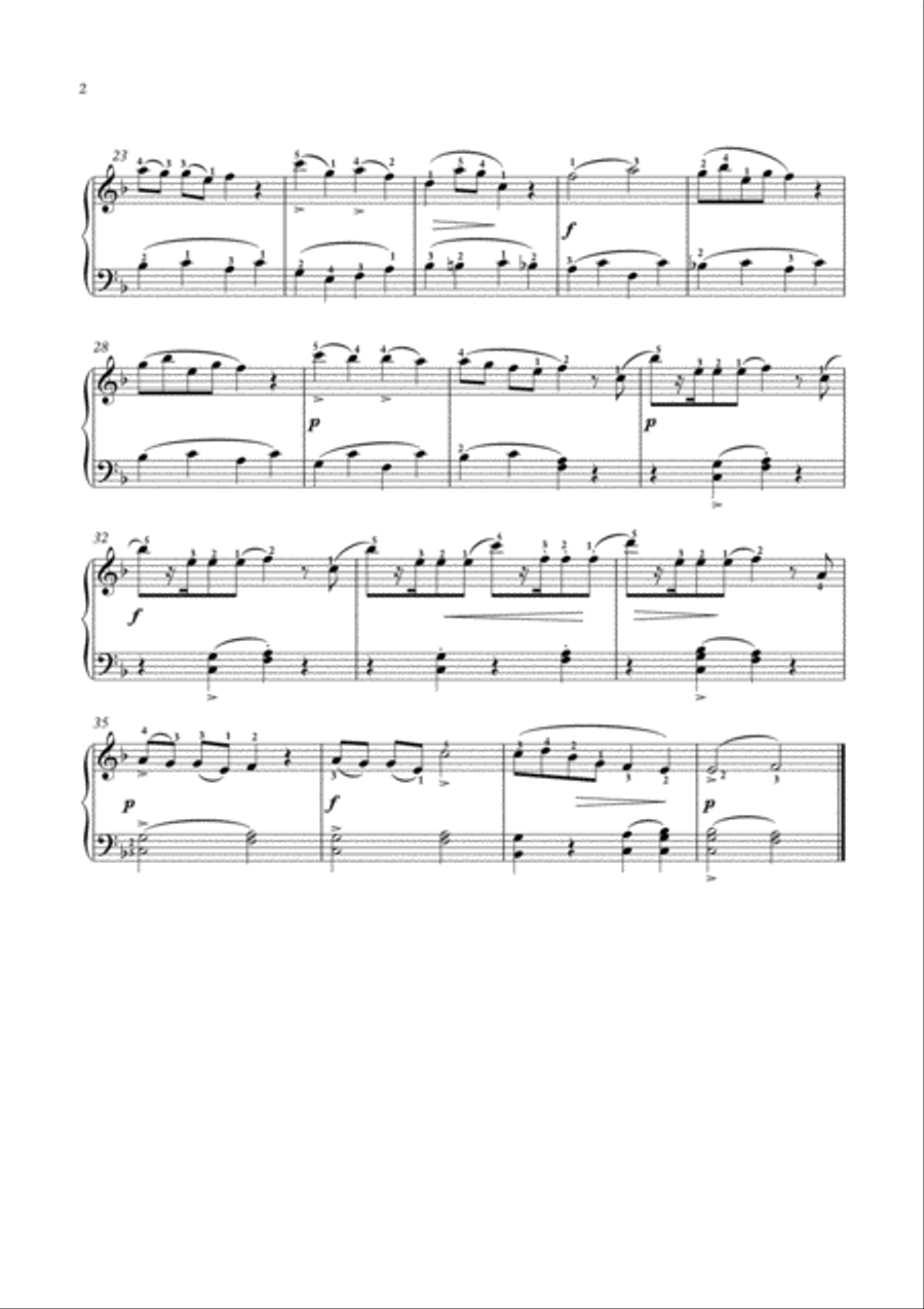 Masterpieces for easy piano 8 by W.Mozart and G.Handel Easy Piano scores gallery preview page 3