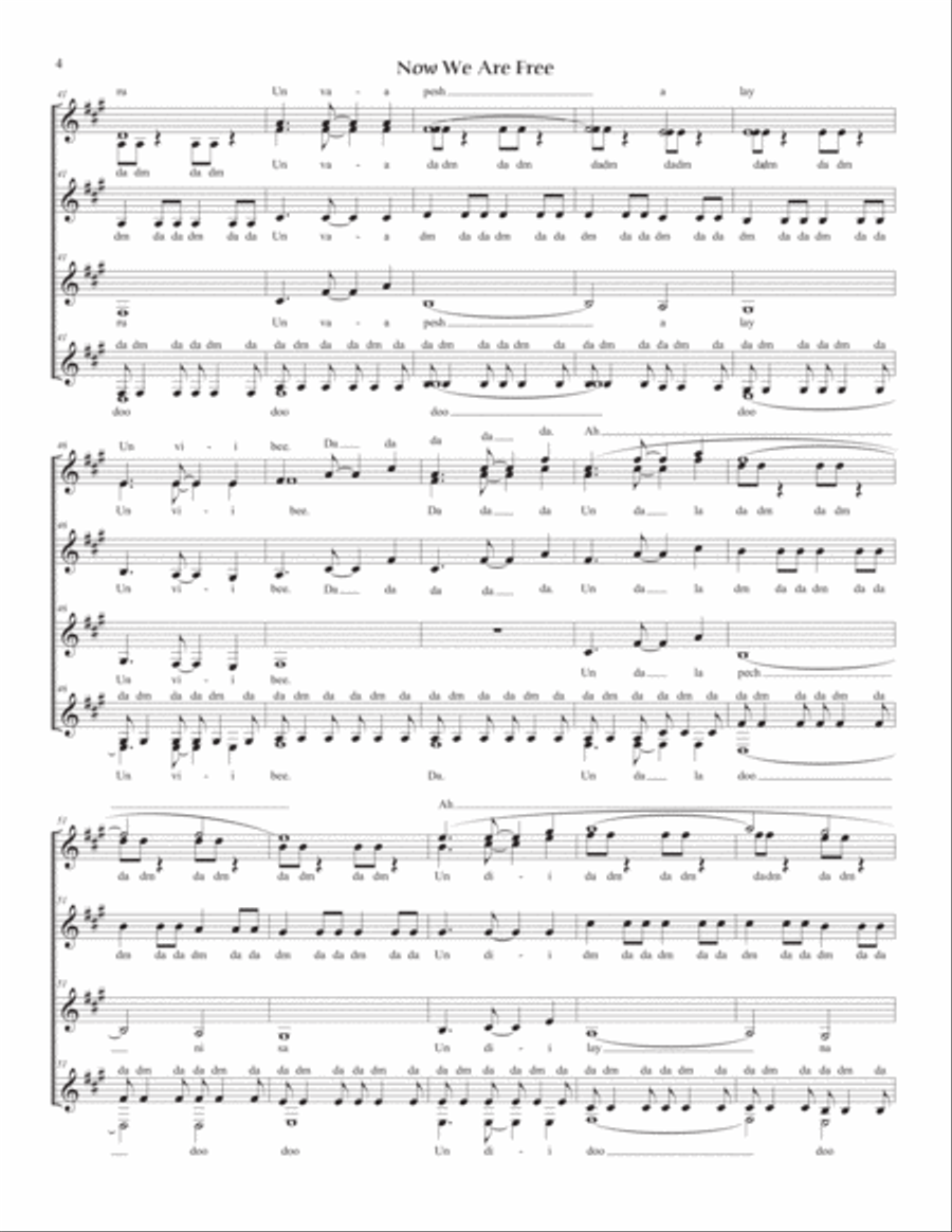 Now We Are Free SSAA scores gallery preview page 4