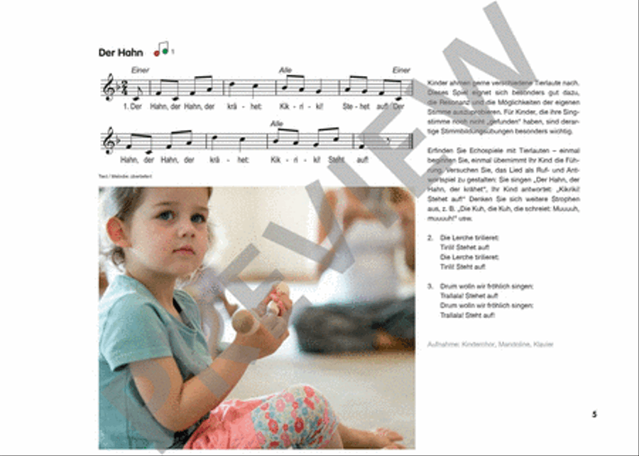 Musikgarten 2 - Herbst/Winter - Liederheft mit CD Vol. 2 CD scores gallery preview page 3