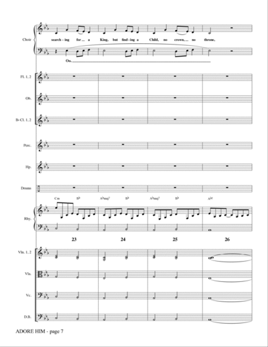 Adore Him - Full Score Adore Him - Full Score Choir scores gallery preview page 6