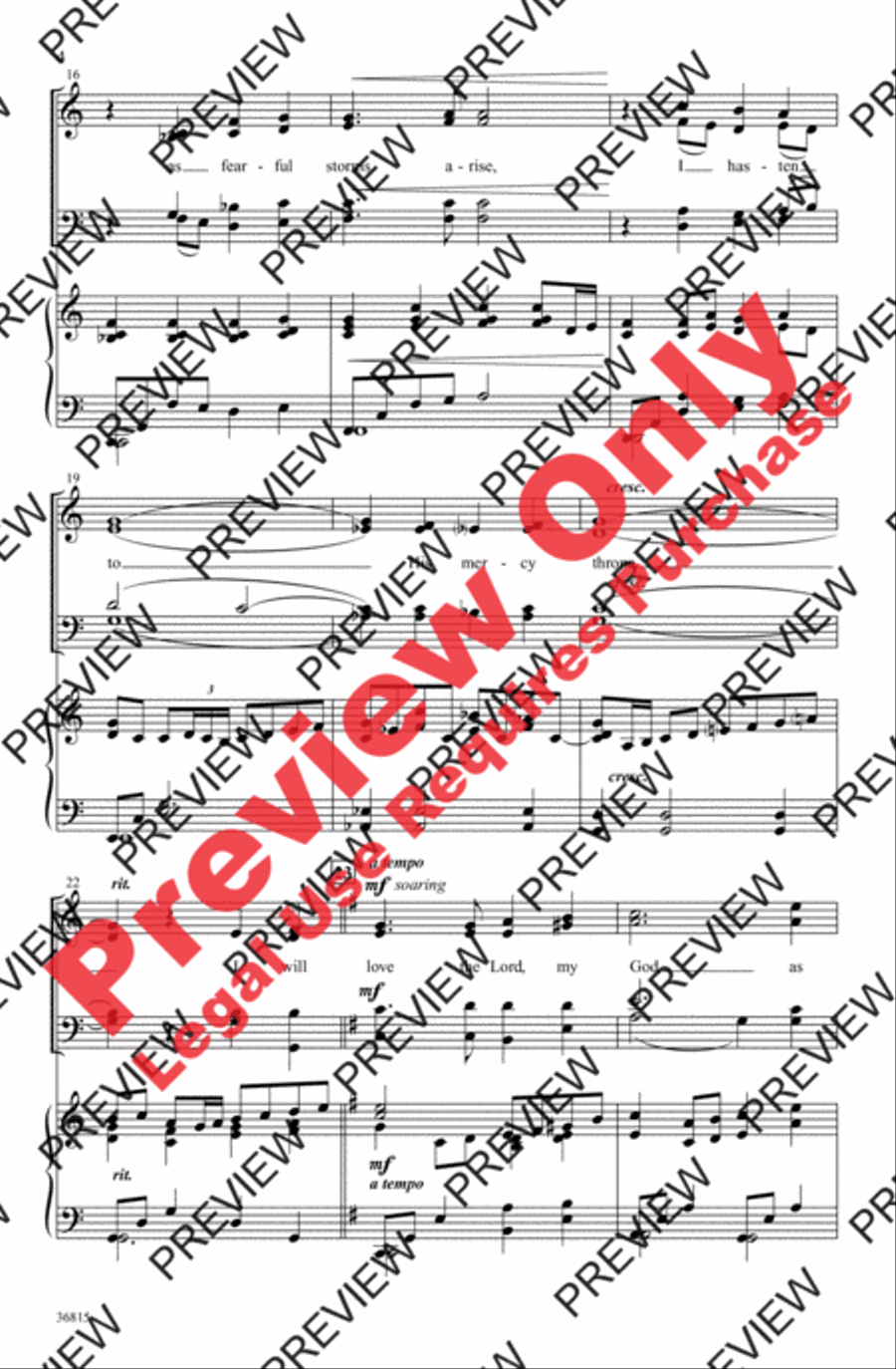 My Soul's Delight My Soul's Delight 4-Part scores gallery preview page 4
