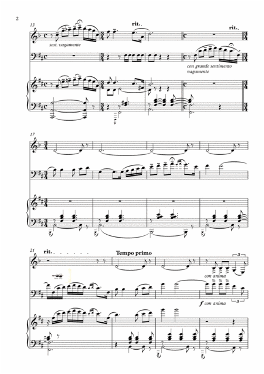 E luceva le stelle A Clarinet scores gallery preview page 3
