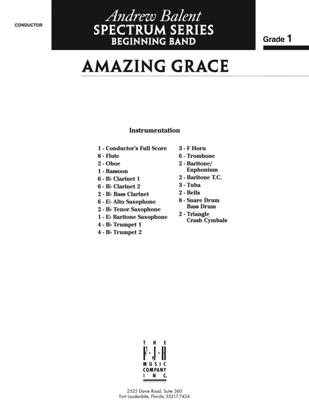 Amazing Grace: Score
