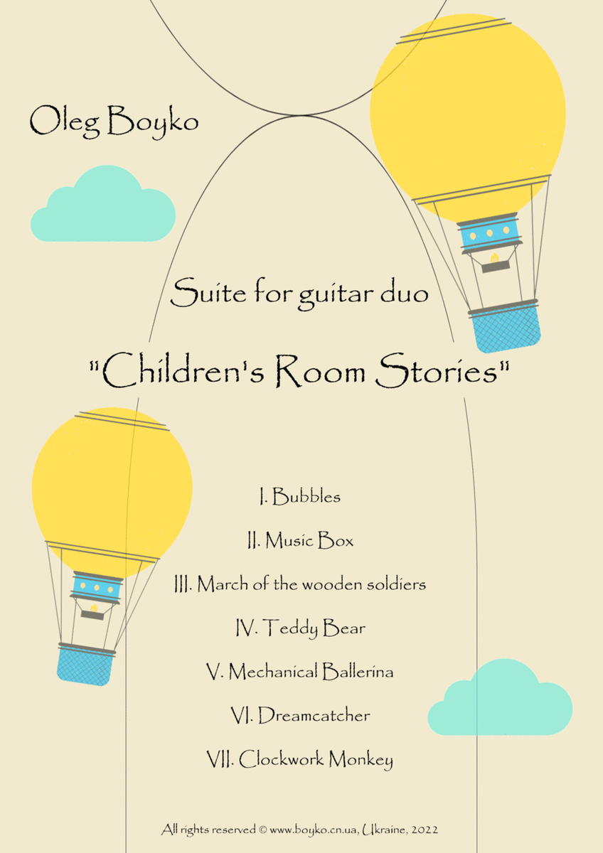 Suite for guitar duo "Children's Room Stories" image number null