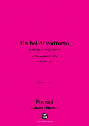 G. Puccini-Un bel dì vedremo(One fine day we'll notice),Act II,in A flat Major