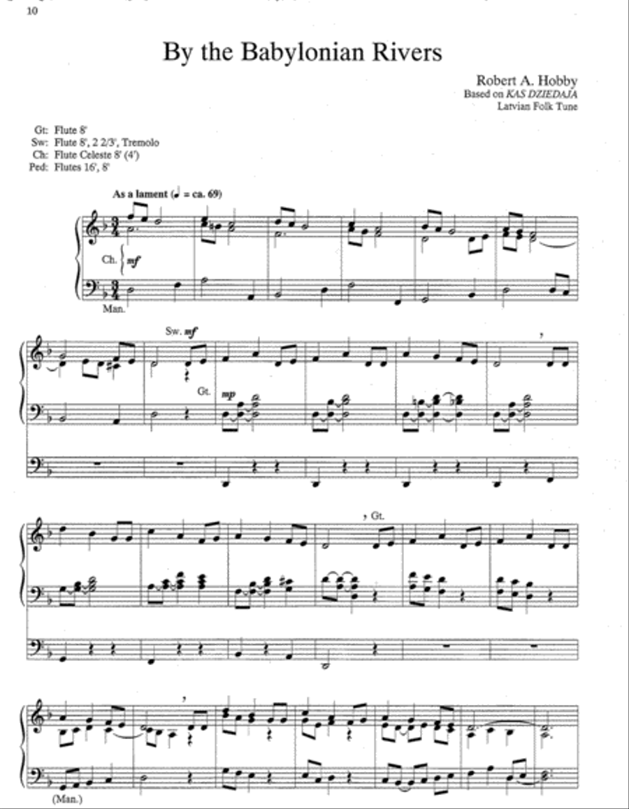 Three Lenten Hymn Settings for Organ, Set 2 Organ scores gallery preview page 4