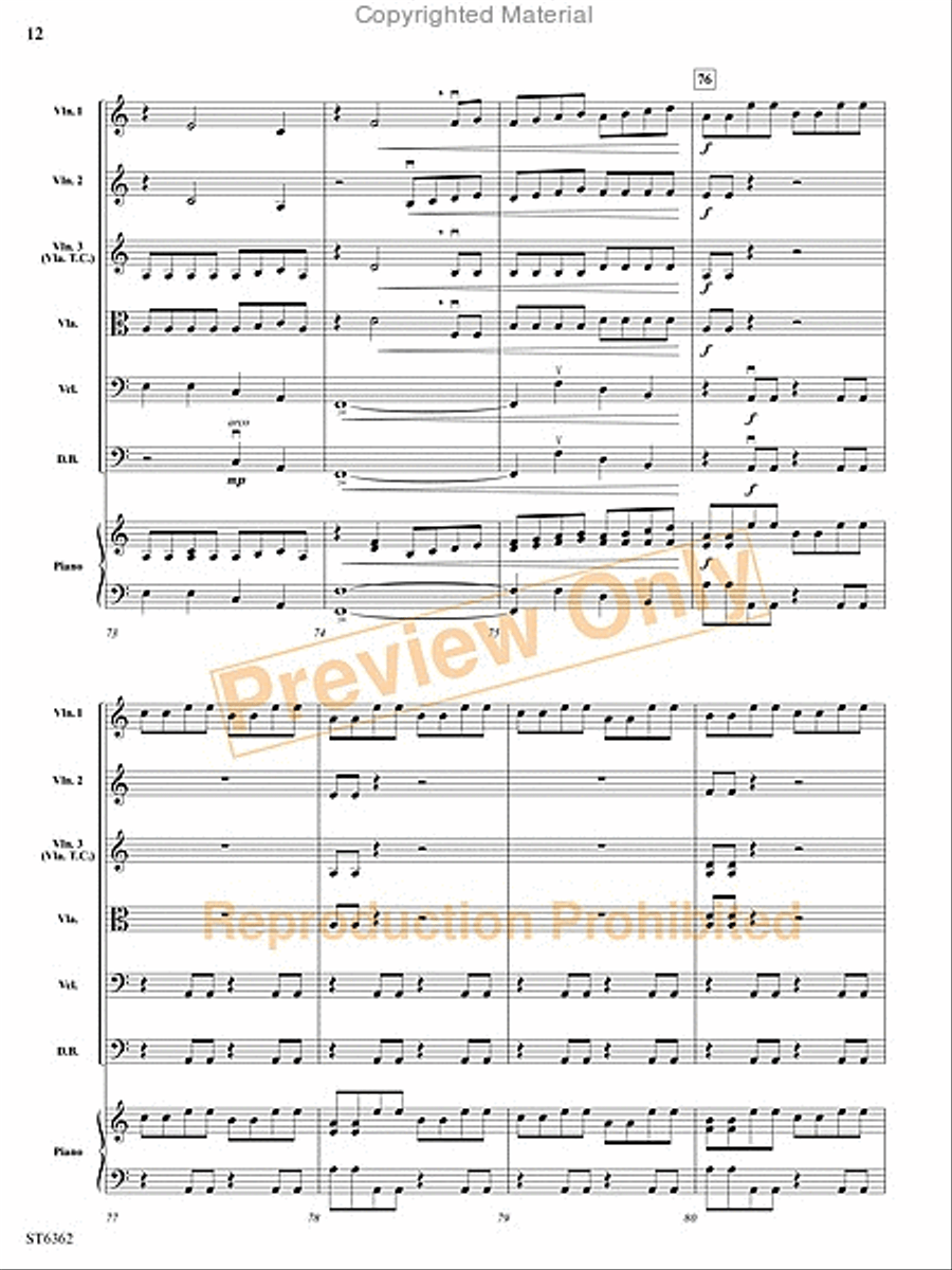 Electric Sinfonia String Orchestra scores gallery preview page 13