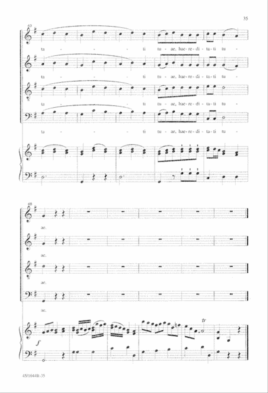 Te Deum Choral Score Te Deum Choral Score 4-Part scores gallery preview page 37