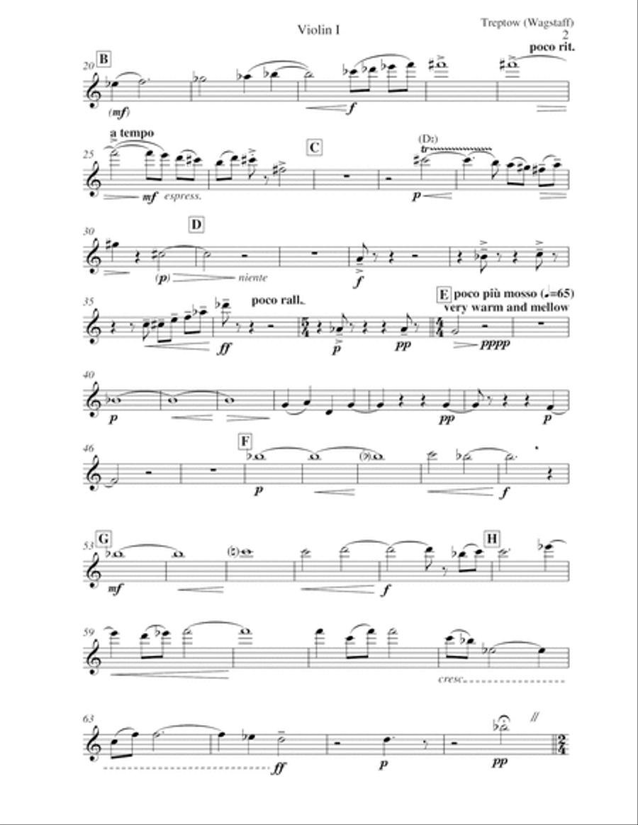 Treptow - for string orchestra. Complete instrumental parts String Orchestra scores gallery preview page 4