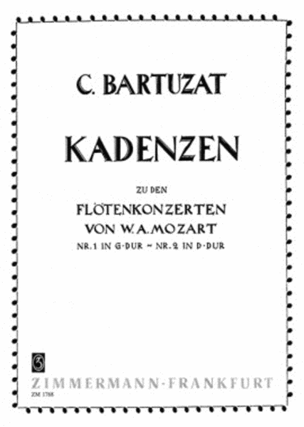 Cadences on the Flute Concertos