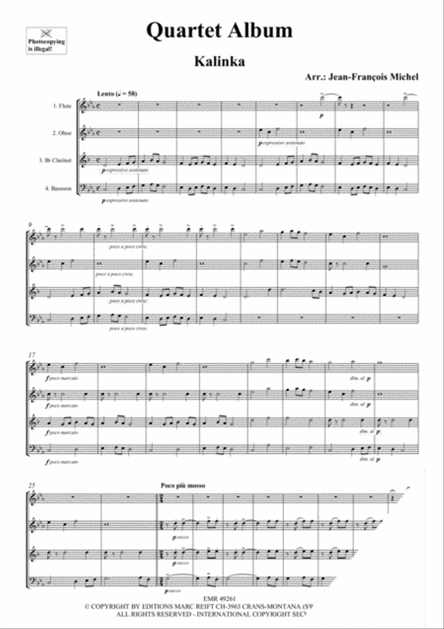 Quartet Album Bassoon scores gallery preview page 3