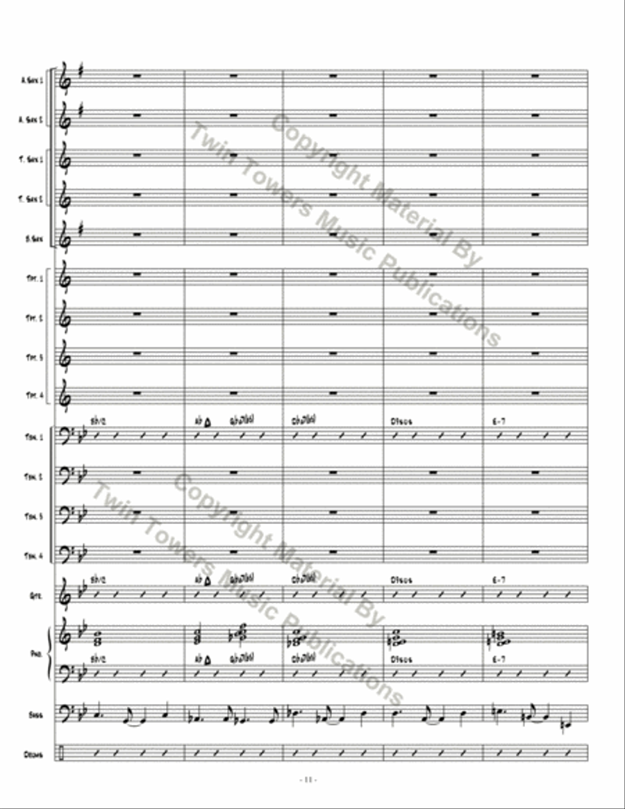 Dark Obsedian Dark Obsedian Jazz Ensemble scores gallery preview page 11