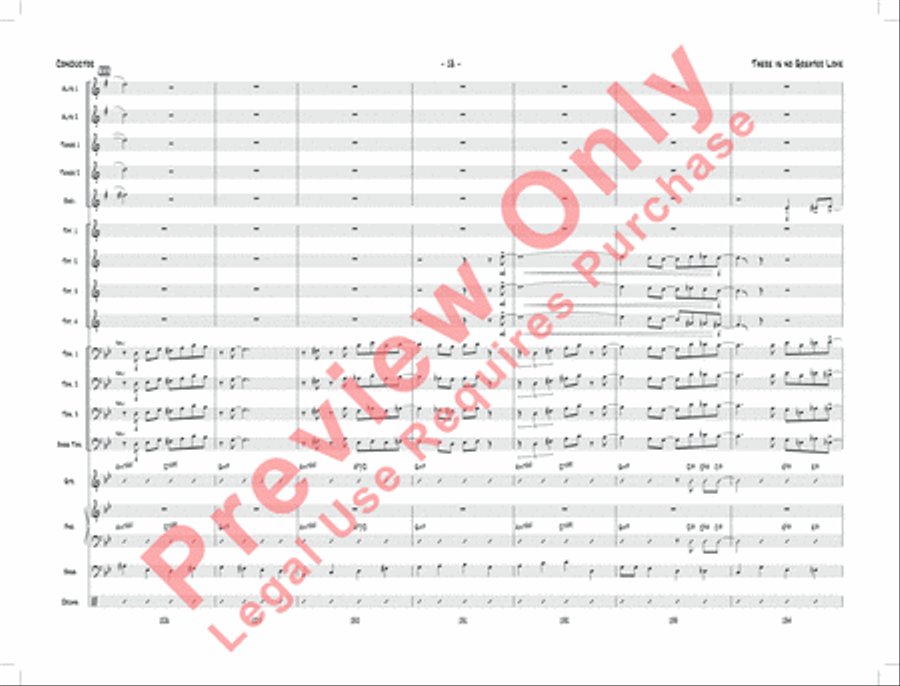 There Is No Greater Love Jazz Ensemble scores gallery preview page 21