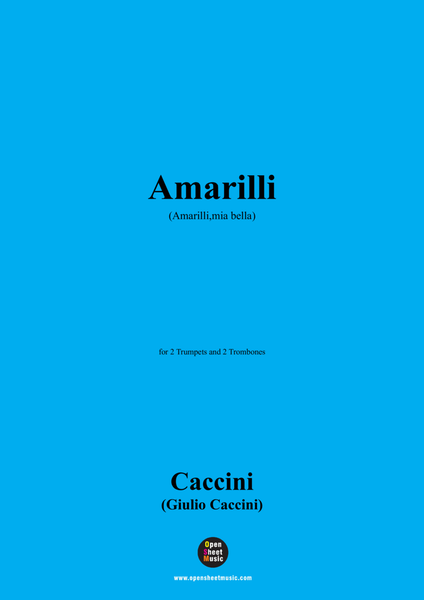 G. Caccini-Amarilli,for 2 Trumpets and 2 Trombones image number null