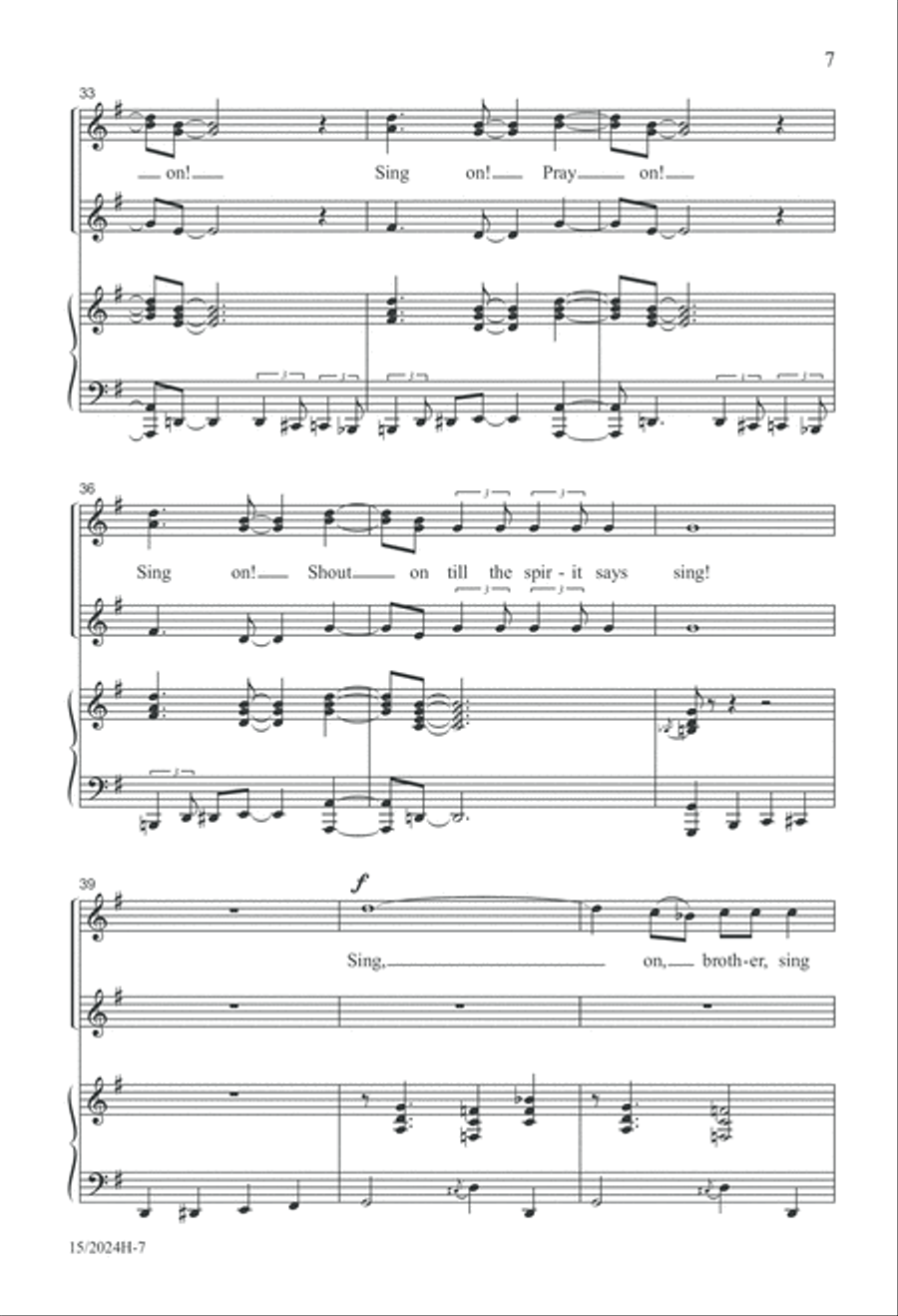 I'm Gonna Sing SSA scores gallery preview page 7