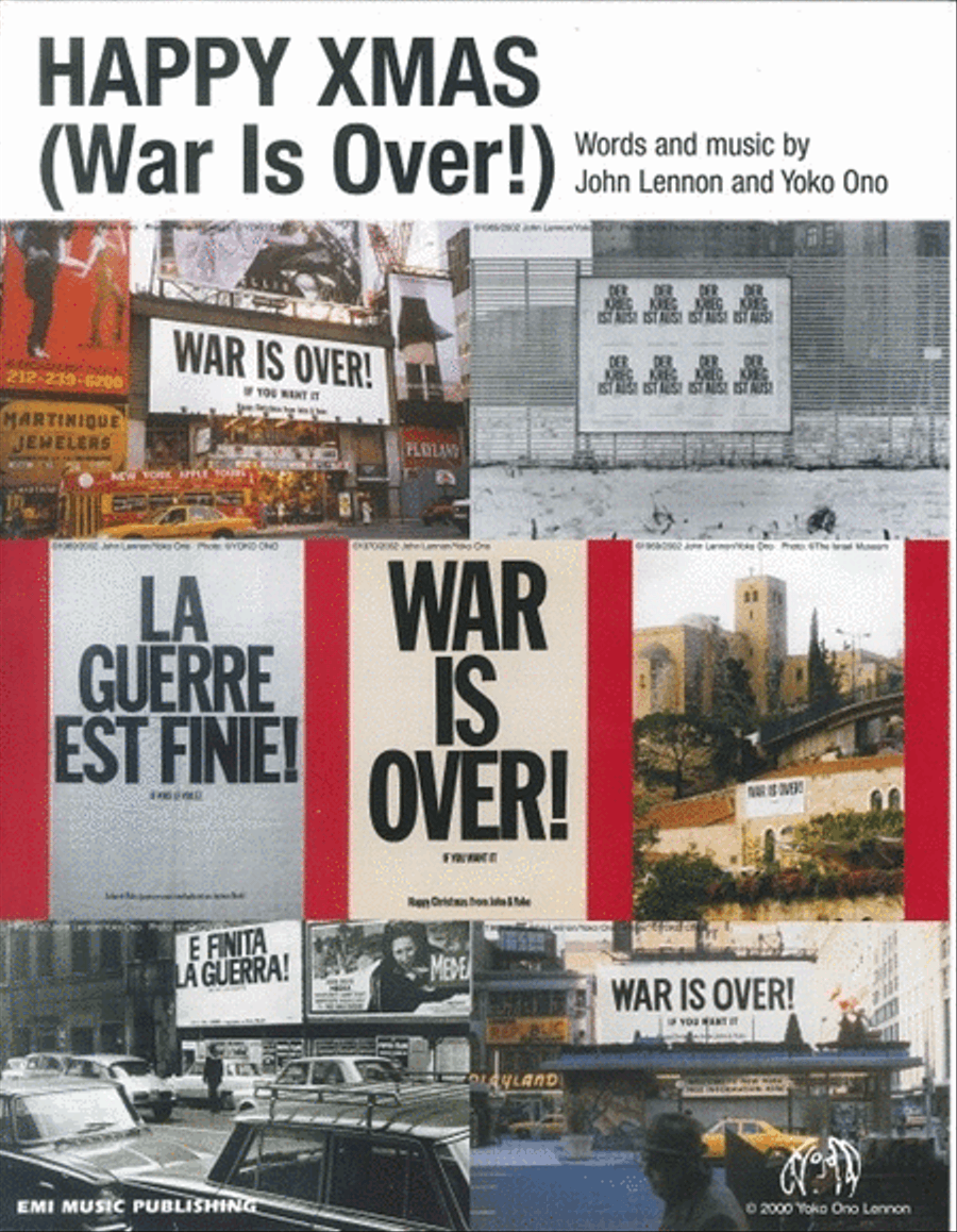 Happy Xmas War Is Over Piano, Vocal, Guitar scores gallery preview page 1